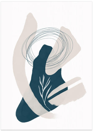 Art Prints of Abstract inky shapes no. 1 - Landscape in transition