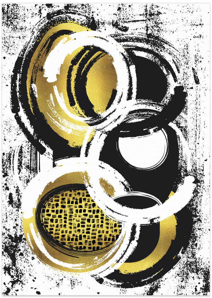 Art Prints of Abstract Painting No. 2 | gold