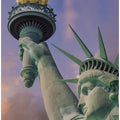 NEW YORK CITY Statue of Liberty at sunset