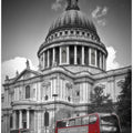 Art Prints of LONDON St. Paul’s Cathedral & Red Bus