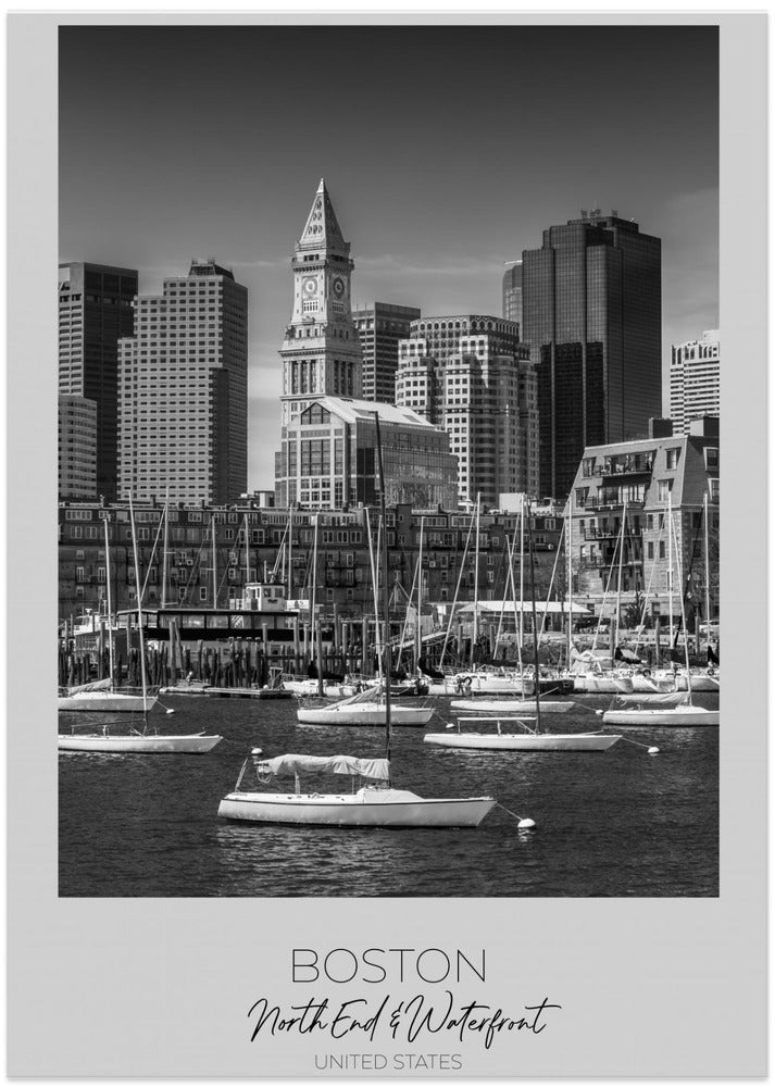Art Prints of In focus: BOSTON Skyline North End & Waterfront