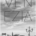 Art Prints of VENICE Gondolas in the early morning | Text & Skyline