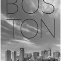 Art Prints of BOSTON Skyline Financial District & North End | Text & Skyline