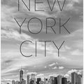 Art Prints of NYC Lower Manhattan & Hudson River | Text & Skyline