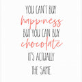 YOU CAN’T BUY HAPPINESS – BUT CHOCOLATE