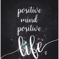 Text Art POSITIVE MIND POSITIVE LIFE