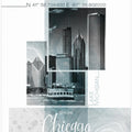 Art Prints of Poster Art CHICAGO Skyline | turquoise marble