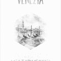 Art Prints of Coordinates VENICE Grand Canal | monochrome watercolor