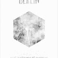 Art Prints of Coordinates BERLIN CATHEDRAL & TELEVISION TOWER | monochrome watercolor