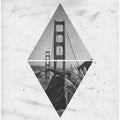 Art Prints of Coordinates SAN FRANCISCO Golden Gate Bridge