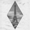 Art Prints of Coordinates PARIS Eiffel Tower