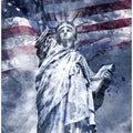 Art Prints of Modern Art STATUE OF LIBERTY | blue