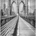 Art Prints of NEW YORK CITY Brooklyn Bridge - upright slim panorama