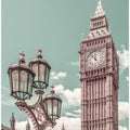 Art Prints of LONDON Elizabeth Tower | urban vintage style