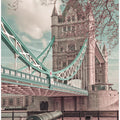 Art Prints of LONDON Tower Bridge in Detail | urban vintage style