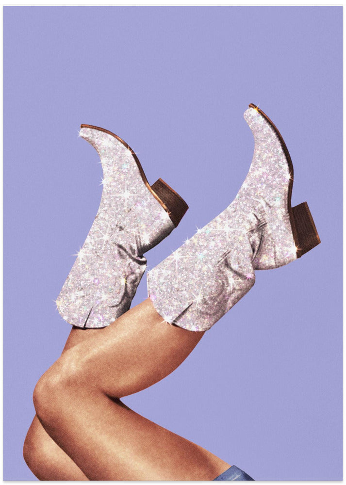 These Boots - Glitter Very Peri Periwinkle
