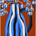 Art Prints of Striped Vase