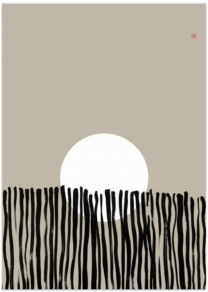 Art Prints of Hidden Moon N°6 | Behind the Fence