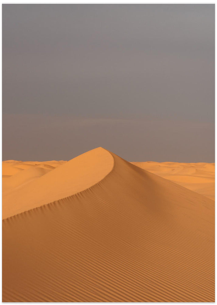 Sunset in the Sahara Desert