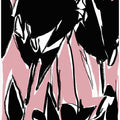 Black Pink Tulips