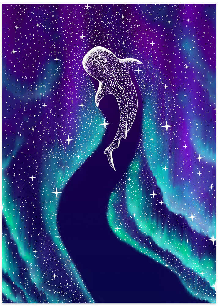 Star Eater In Northern Lights