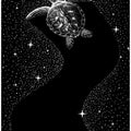 Starry Turtle  (Black Version)