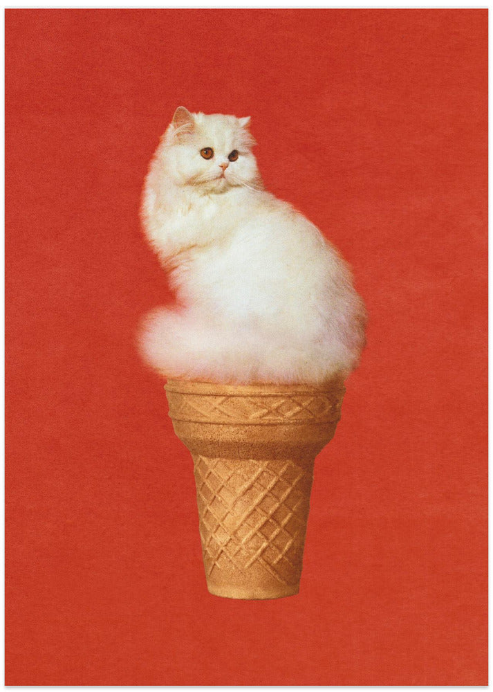 Cat Ice Cream Red