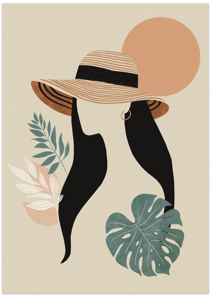 Art Prints of Retro Monstera 03