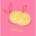 Art Prints of Lemons in Pink