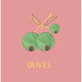Art Prints of Olives in Pink