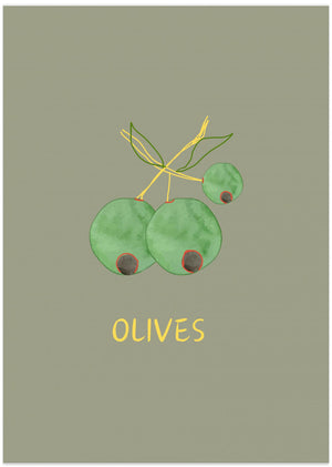 Art Prints of Olives in Green