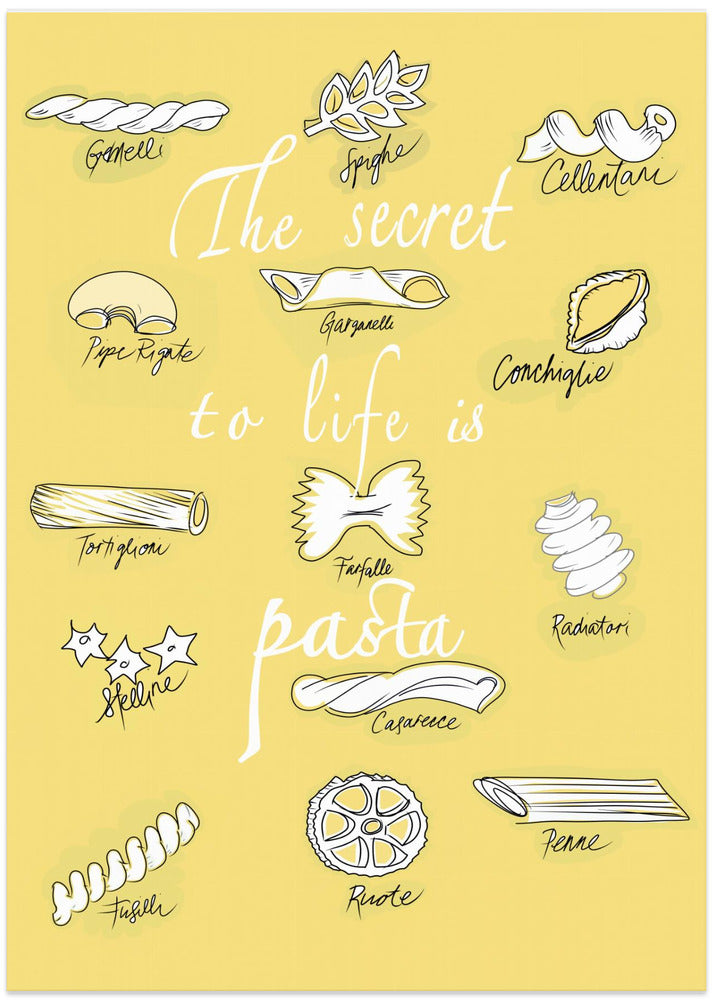 Art Prints of The Secret To Life Is Pasta
