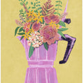 Art Prints of Espresso Maker with Flowers
