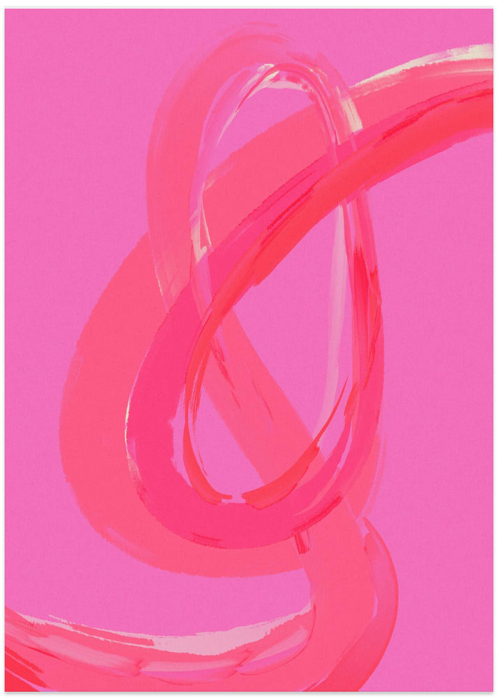Vibrant Pink Swirls