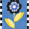 Flower with a Blue and Black Petal
