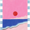 Minimalist Beach Scene