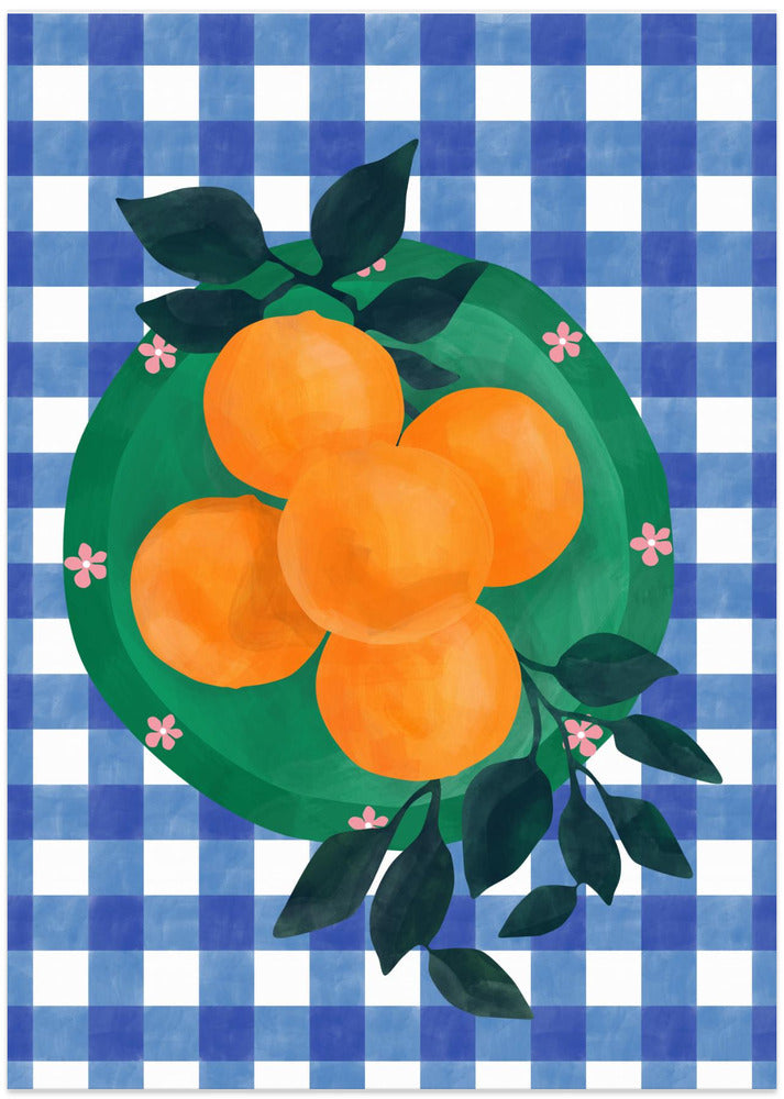 Checkered Citrus Charm