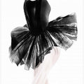 Ballerina Black Tutu Poster
