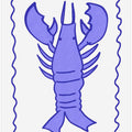Purple Lobster Stamp
