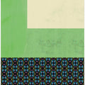 Pastel green and nyonya pattern collage