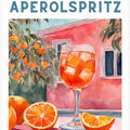 Aperol Spritz, Aquarell, Fresh