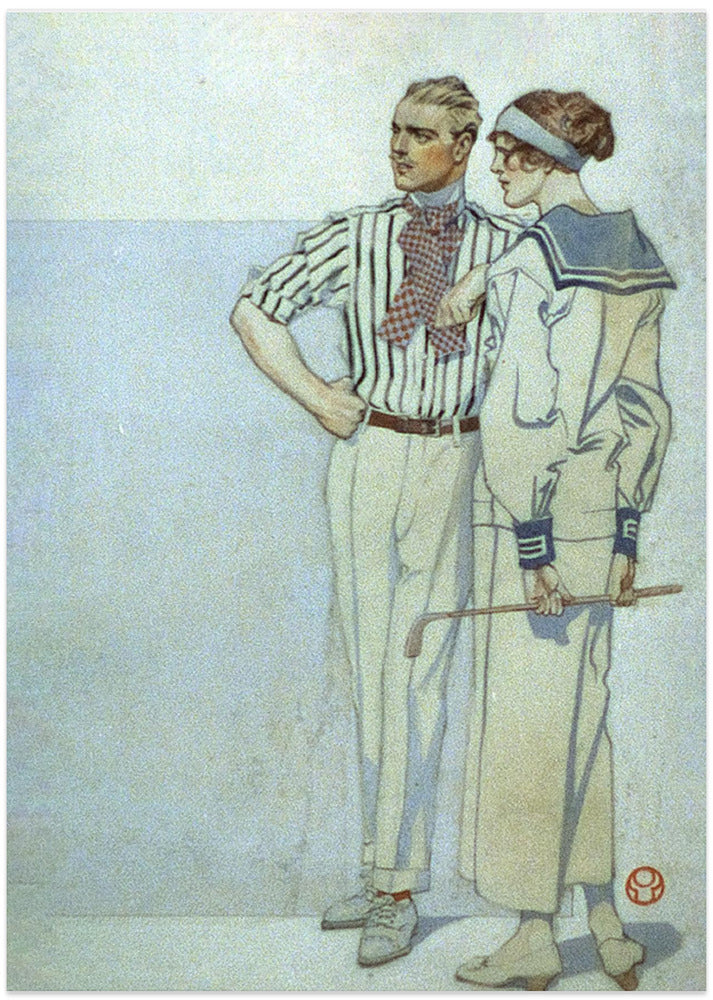 Man and Woman In Sport Clothes (1913)