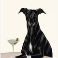 Classy Greyhound with Martini