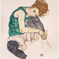Seated Woman With Legs Drawn Up