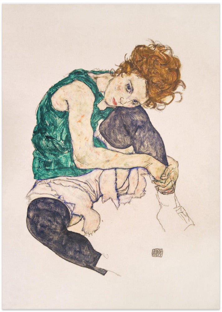 Seated Woman With Legs Drawn Up