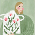 The Woman With Pink Vase