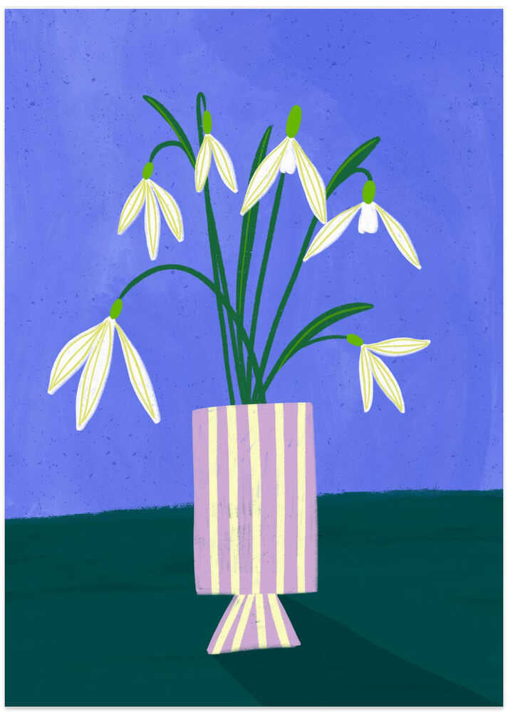 Snowdrops in Stripes