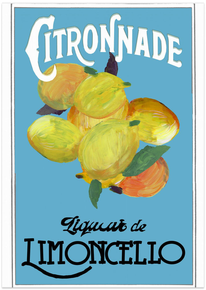 Citronnade Limoncello On Blue and Black