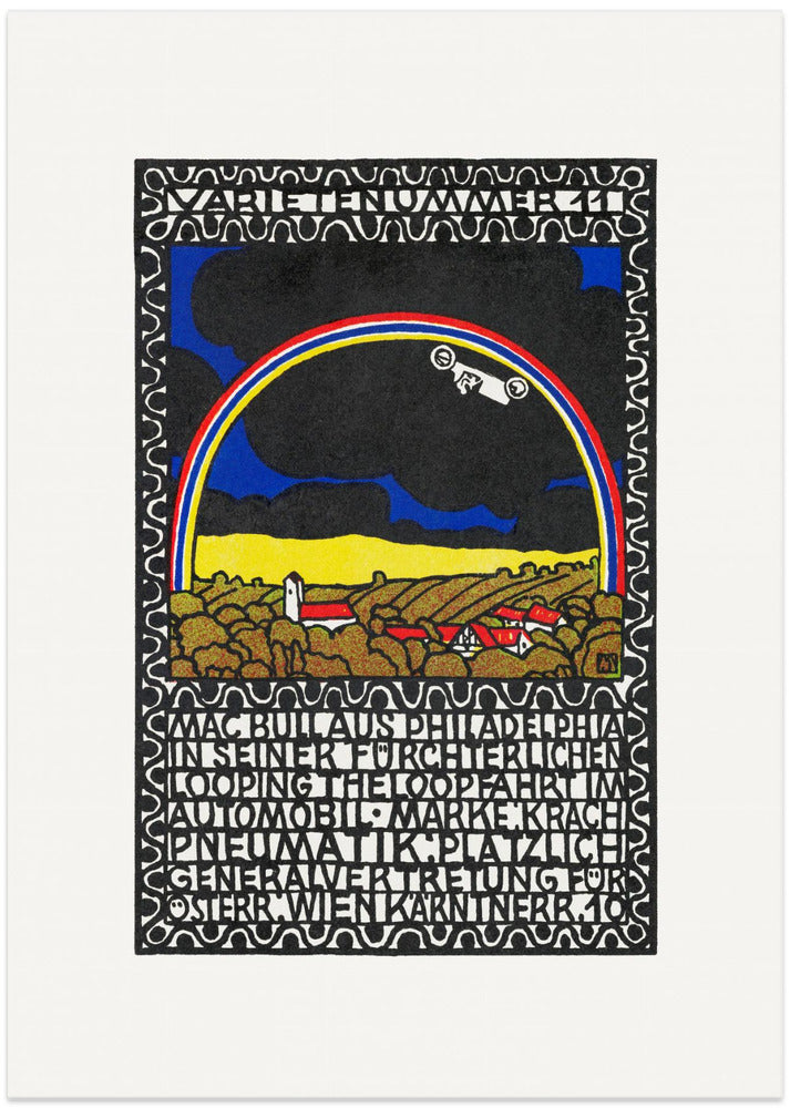 Mac Bull From Philadelphia In His Frightful Loop the Loop Ride In His Car