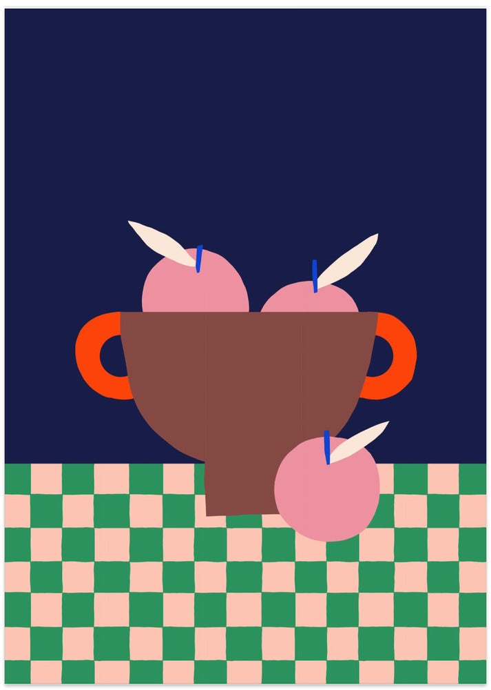 Fruit Bowl with Pink Apples